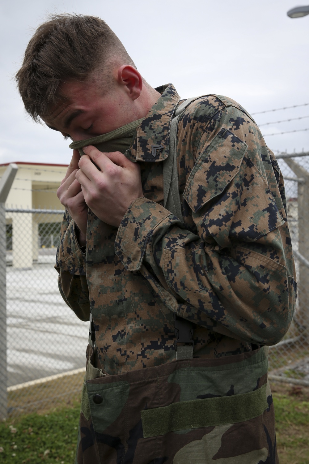 31st MEU Marines participate in annual gas chamber training