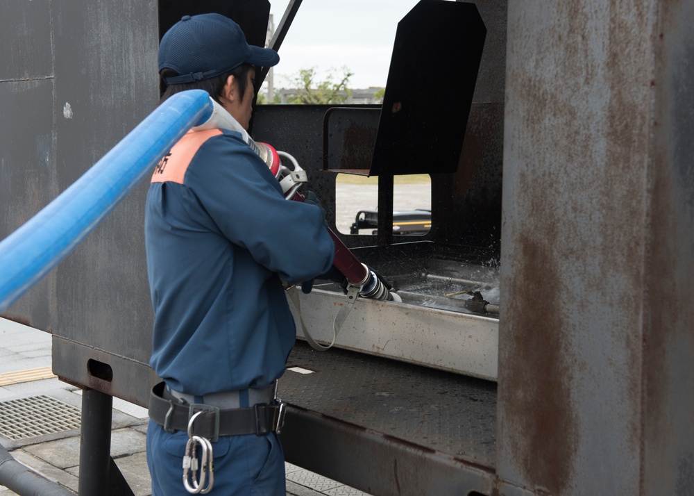 We didn’t start the fire; 18 CES and local firefighters conduct joint training
