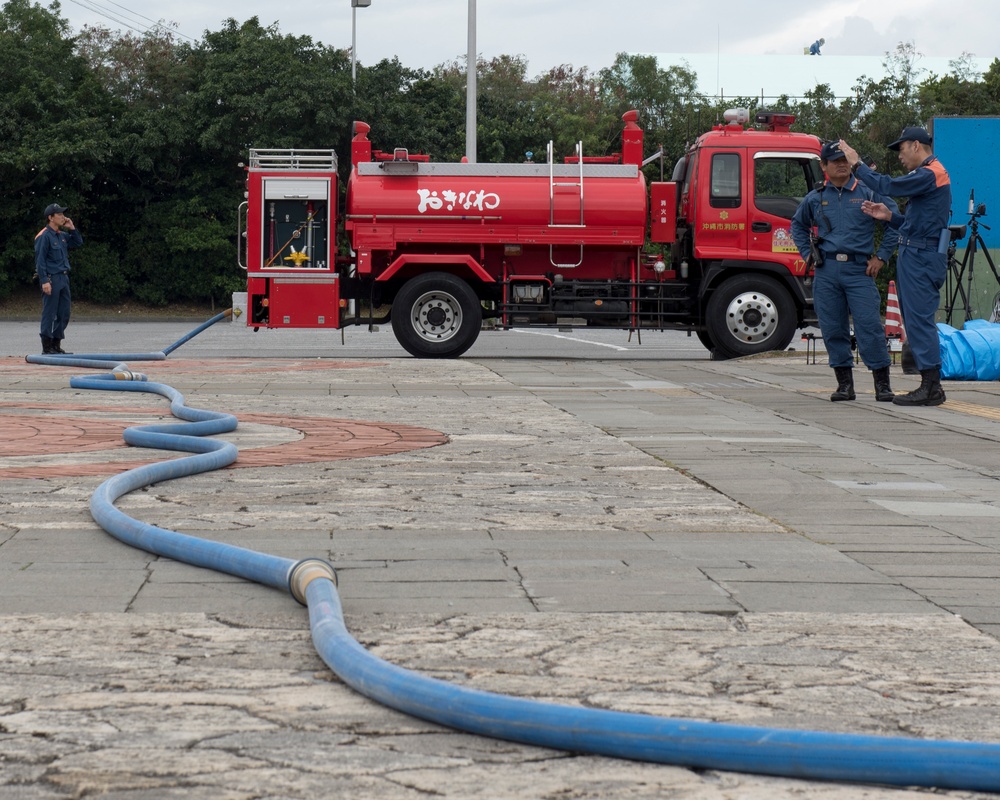 We didn’t start the fire; 18 CES and local firefighters conduct joint training