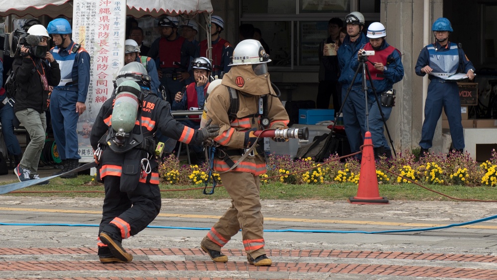 We didn’t start the fire; 18 CES and local firefighters conduct joint training