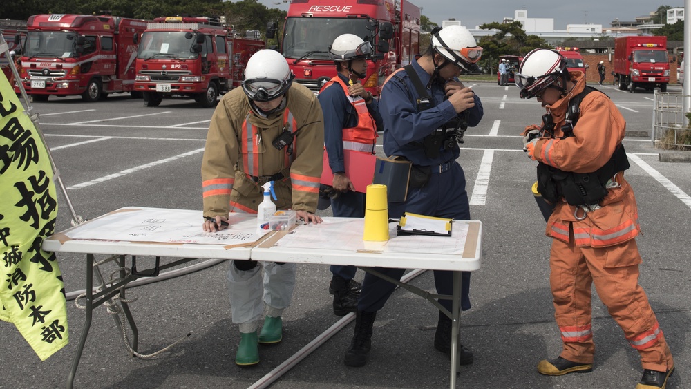 We didn’t start the fire; 18 CES and local firefighters conduct joint training