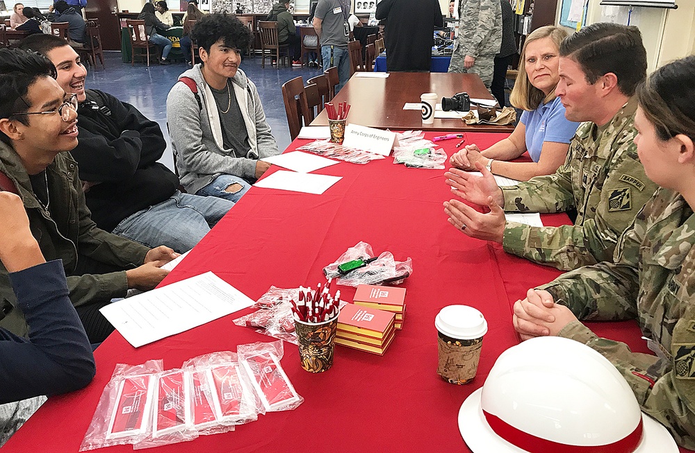 Corps’ representatives spread love of engineering to high school students on Valentine’s Day