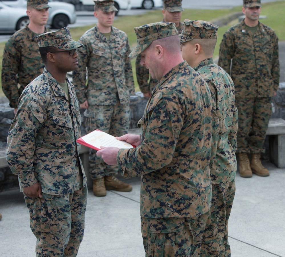 Cpl. Glover Reenlistment