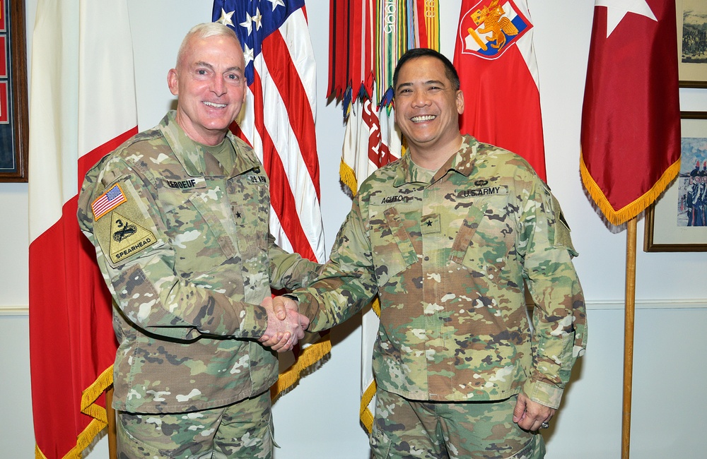 Brig. Gen. Antonio A. Aguto visits Caserma Ederle in Vicenza, Italy