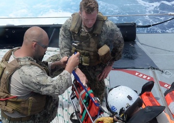 Search and Rescue Exercise: CRS-4 and HSC-25 with USCG