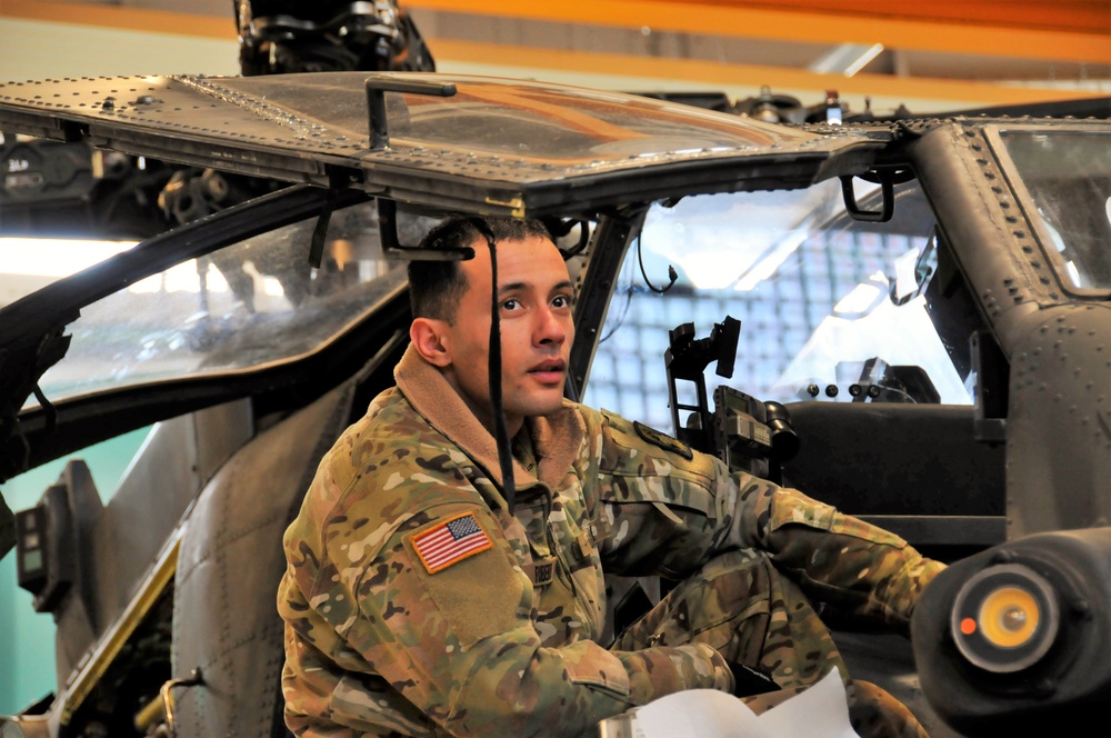 AH-64 Apache Helicopter 500 Hours Phase Maintenance