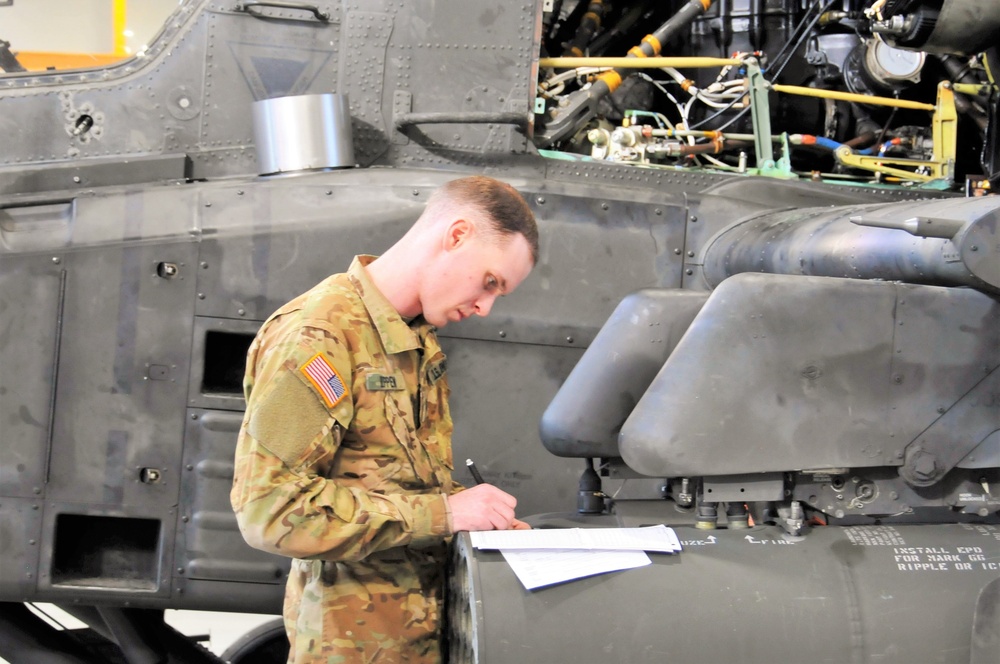 AH-64 Apache Helicopter 500 Hours Phase Maintenance