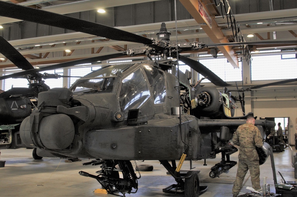 AH-64 Apache Helicopter 500 Hours Phase Maintenance