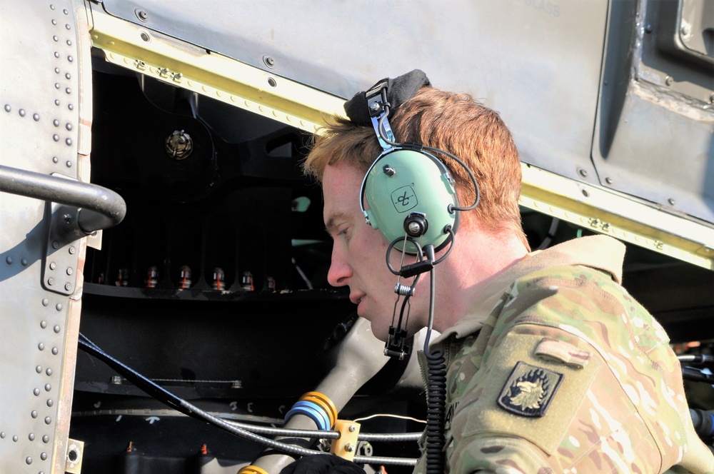 AH-64 Apache Helicopter Routine Maintenance