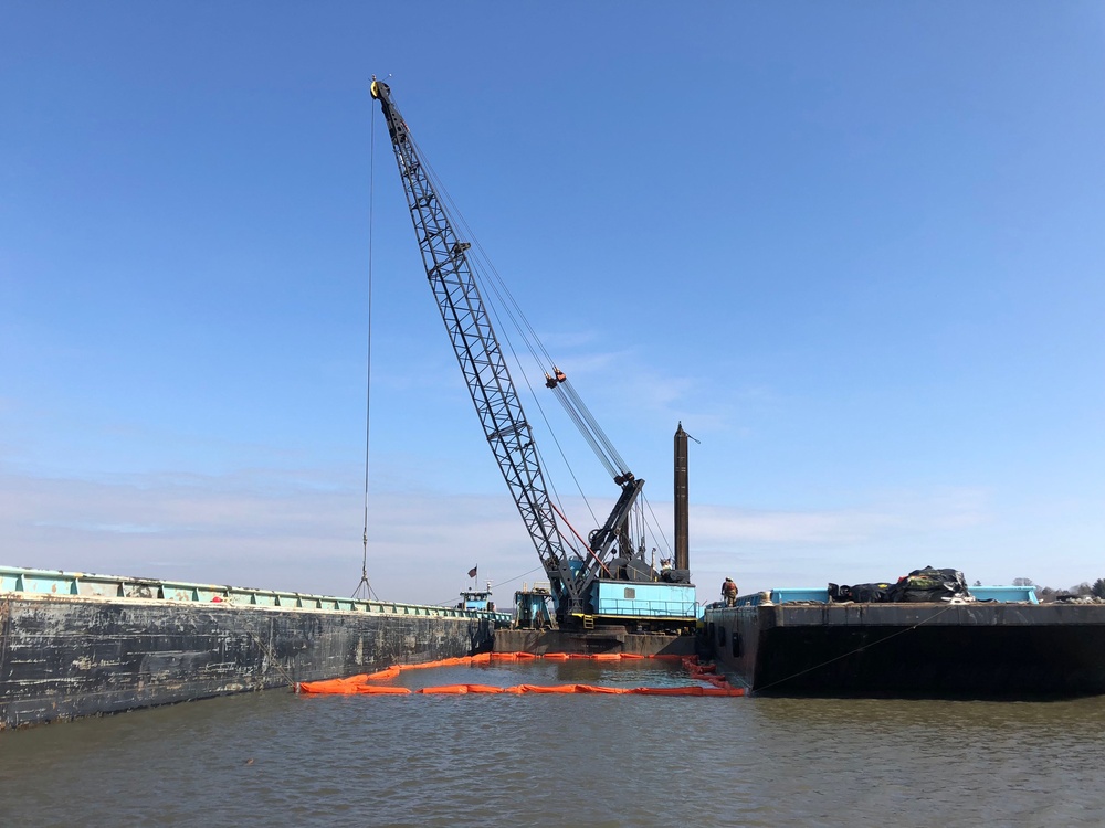 North Cove Dredging in Old Saybrook continues