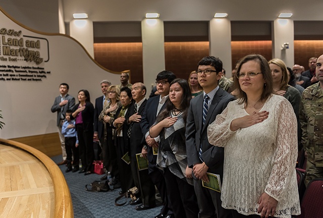 Col. Yee Hang's family attended his retirement ceremony