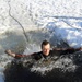 Cold-Weather Operations Course Class 18-04 students complete cold-water immersion training at Fort McCoy