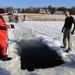 Cold-Weather Operations Course Class 18-04 students complete cold-water immersion training at Fort McCoy