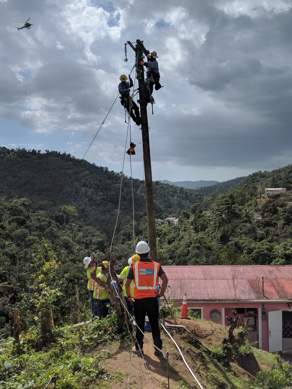 Restoring the electrical grid from the air