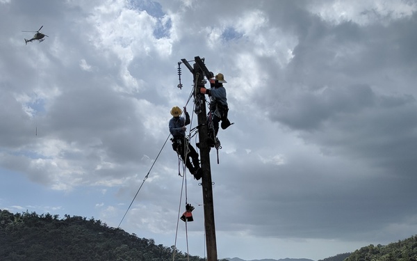 Restoring the electrical grid from the air