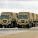 Staged equipment for Operation Cold Steel II at Fort McCoy