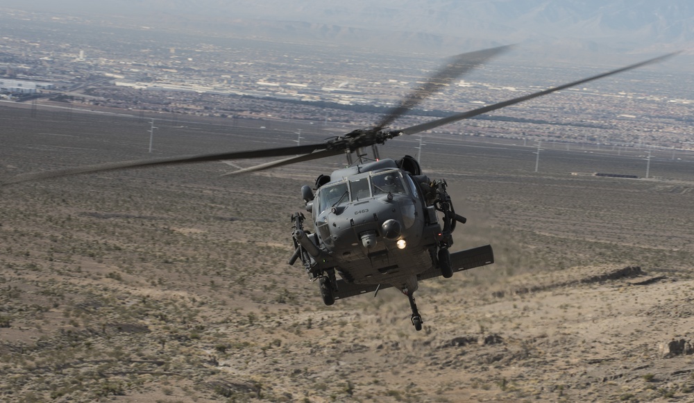 HH-60s train over the NTTR