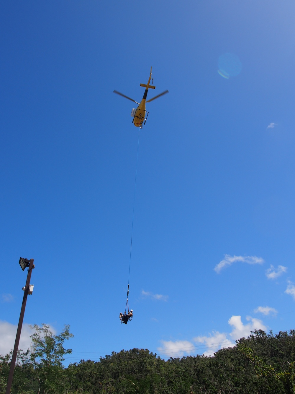 Restoring the electrical grid from the air