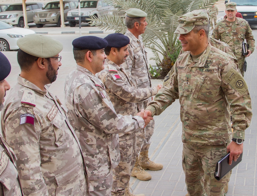 USARCENT Commander meets with Commander of Qatari Emiri Land Forces