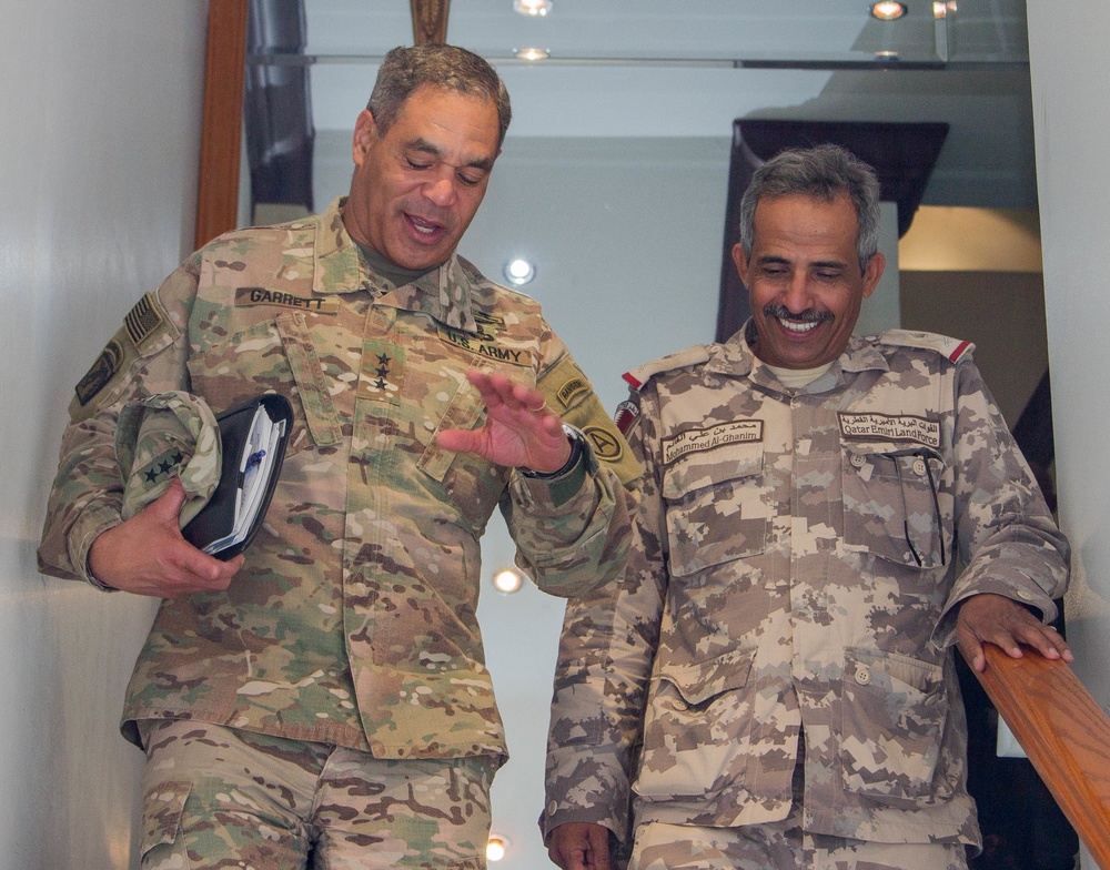 USARCENT Commander meets with Commander of Qatari Emiri Land Forces