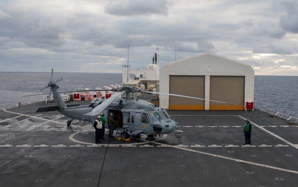 USNS Mercy Conducts Flight Quarters