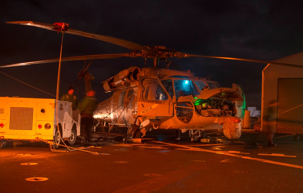 USNS Mercy Conducts Flight Quarters