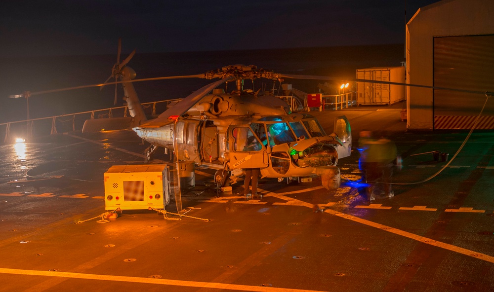 USNS Mercy Conducts Flight Quarters