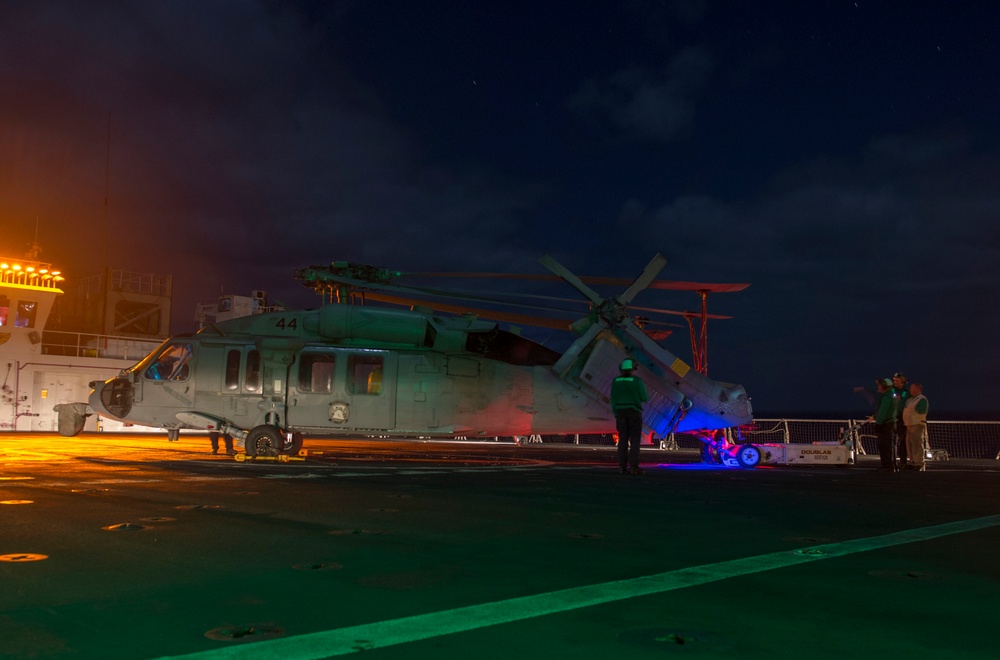 USNS Mercy Conducts Flight Quarters