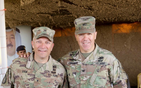 Brig. Gen Jeffrey Van and Col. Charles Lombardo