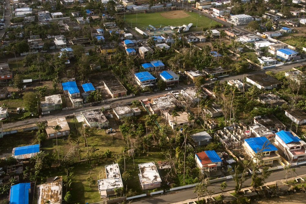 FEMA Region VII Visits Puerto Rico JFO And Takes Aerial Tour Of Damage