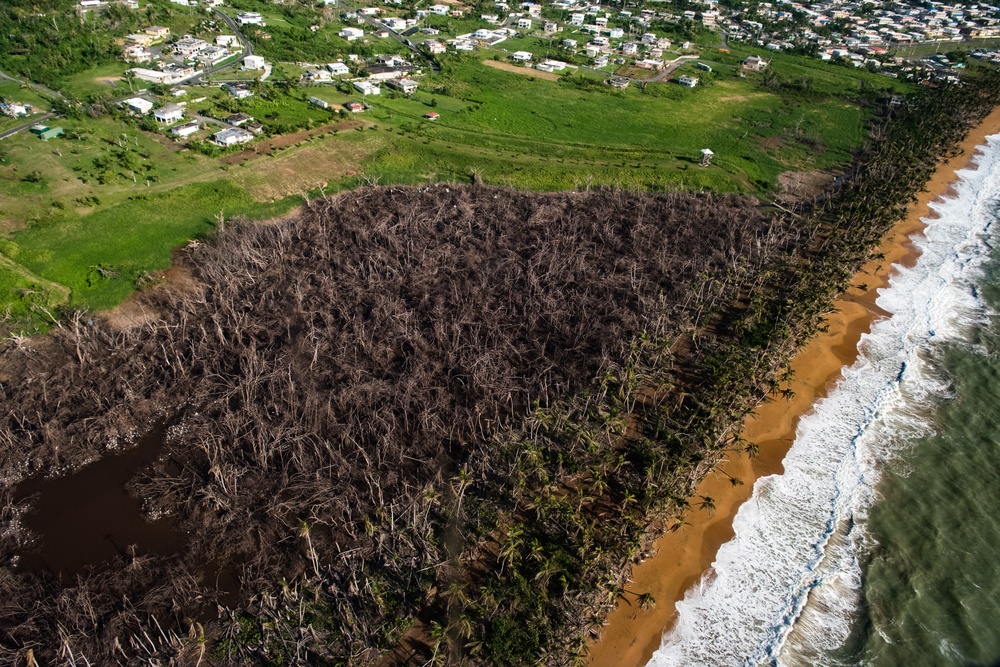 FEMA Region VII Visits Puerto Rico JFO And Takes Aerial Tour Of Damage