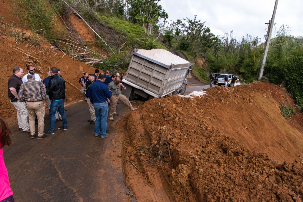 FEMA Region VII Visits Puerto Rico JFO And Takes Tour Of Damage