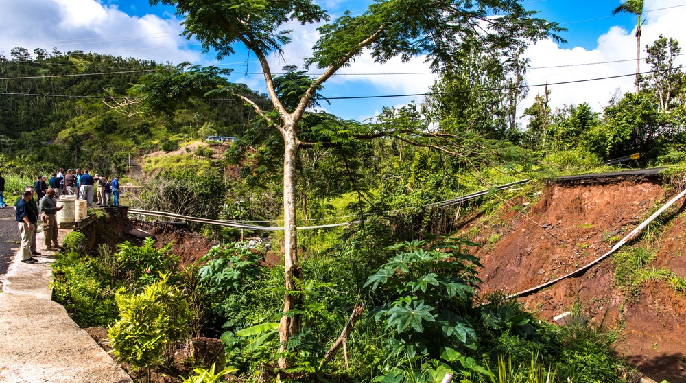 FEMA Region VII Visits Puerto Rico JFO And Tours Damage