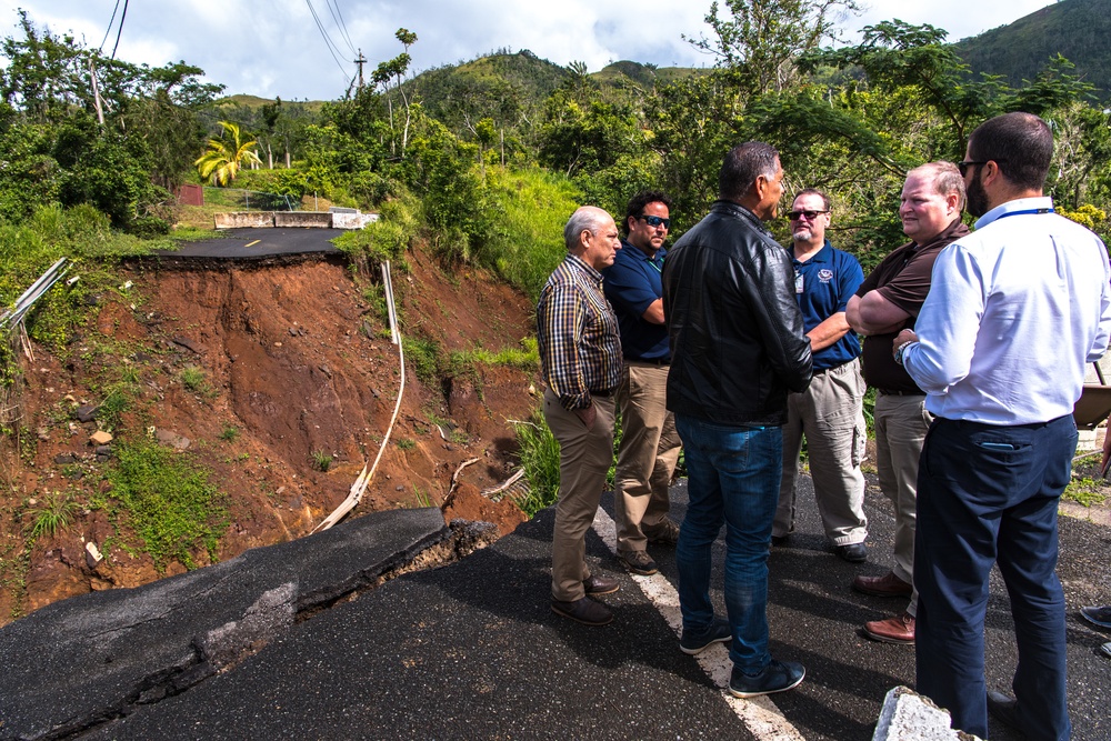 FEMA Region VII Visits Puerto Rico JFO And Tours Damage