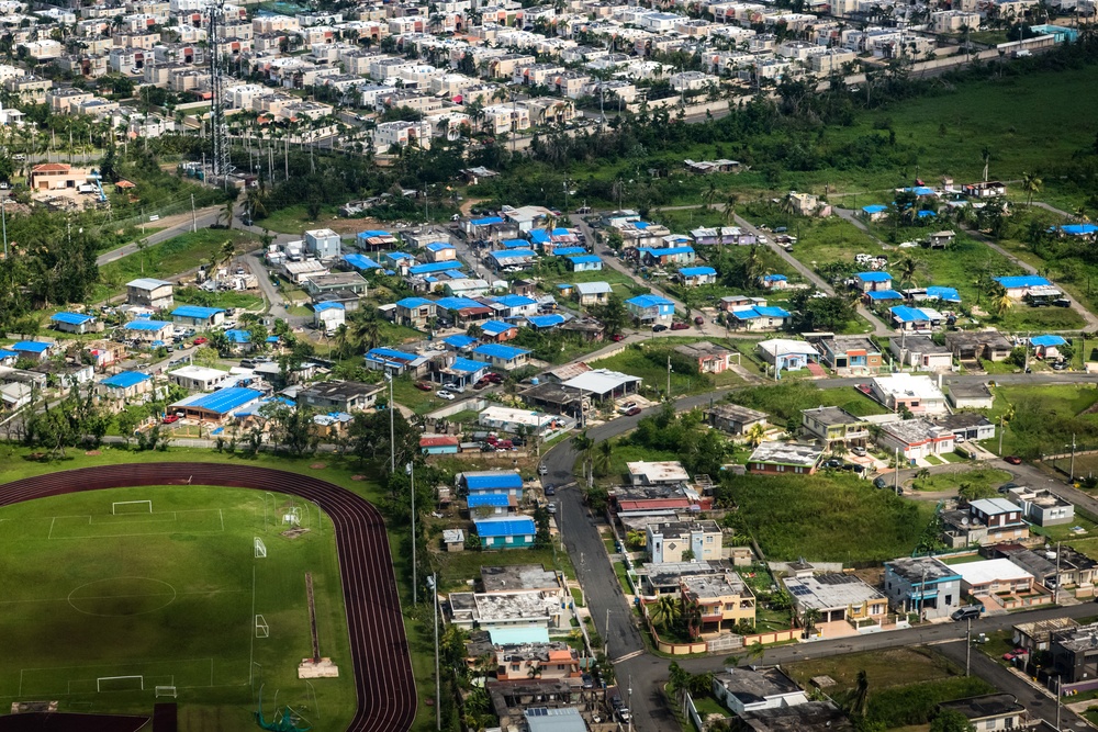 FEMA Region VII Visits Puerto Rico JFO And Takes Aerial Tour Of Damage