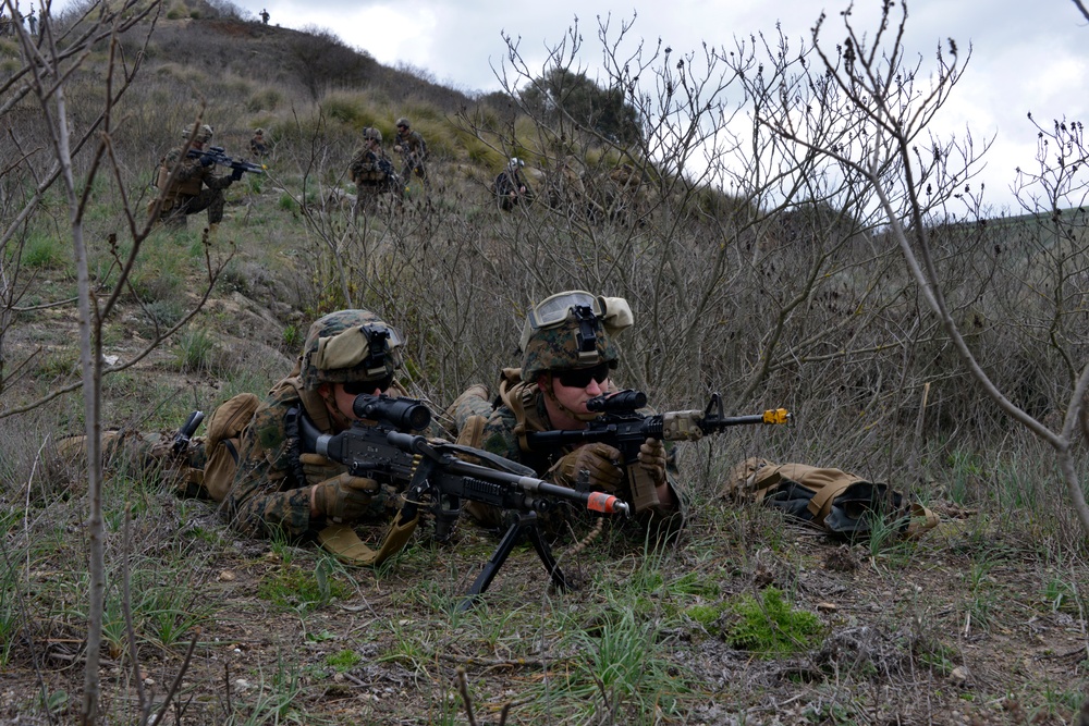 U.S. Marines demonstrate infantry capabilities