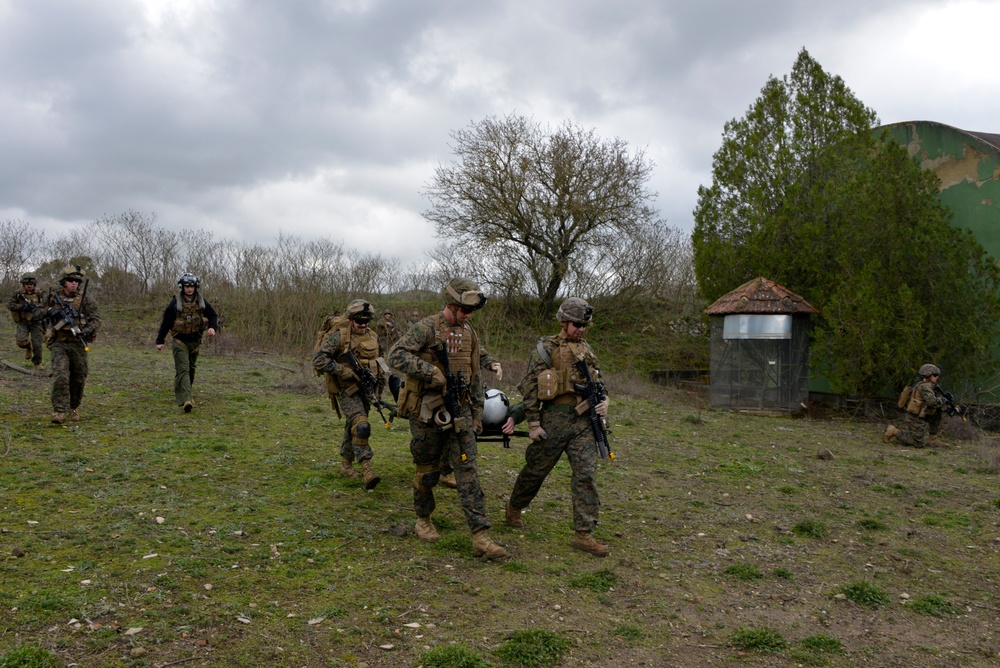 U.S. Marines demonstrate infantry capabilities