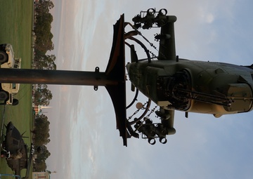 Helicopters swapped at main gate static display