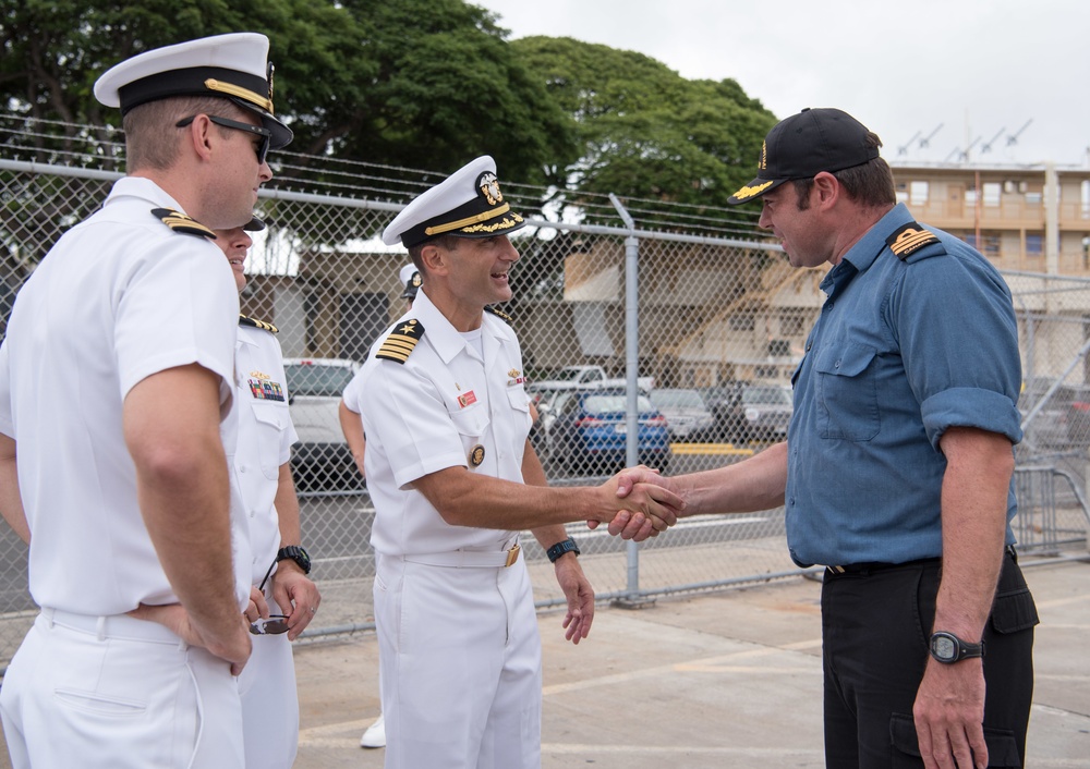 HMCS Chicoutimi SSK 879 Arrives in Pearl Harbor