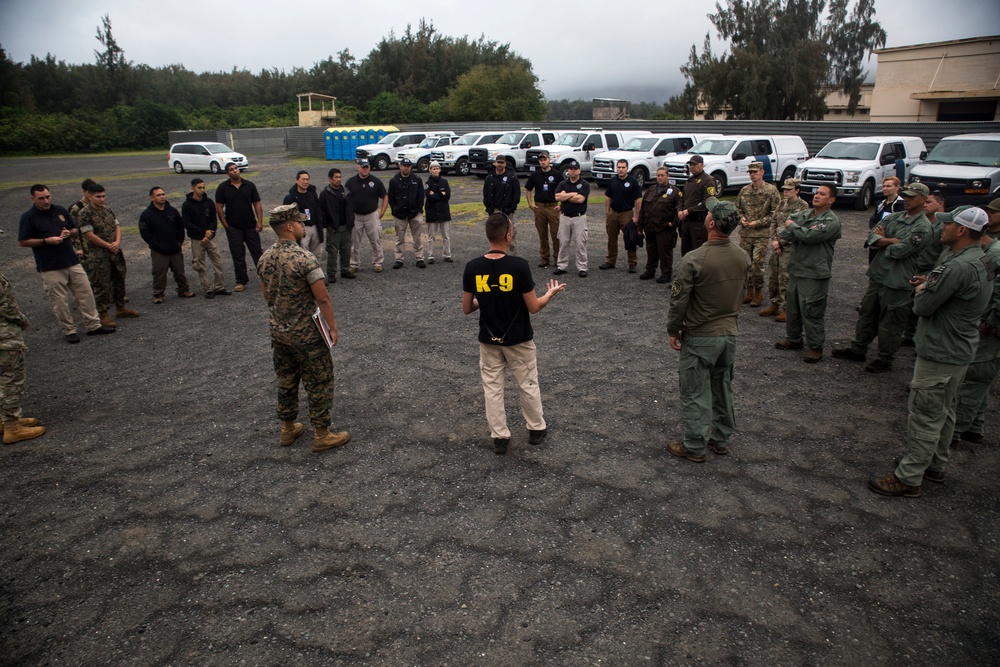 Hawaii Marines host inter-agency K-9 training exercise