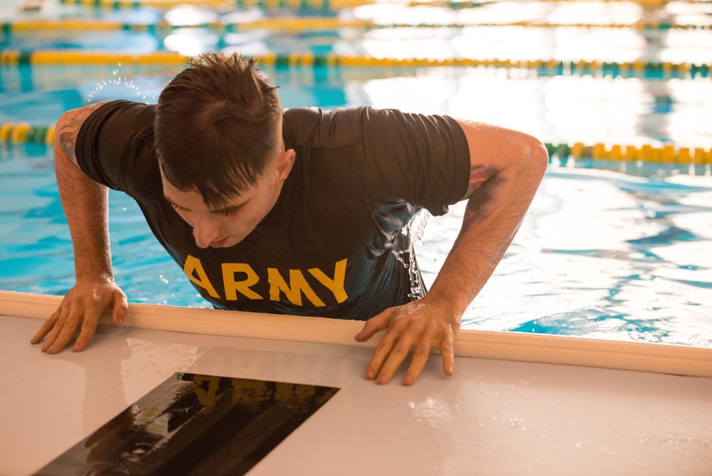 USAG Benelux Best Warrior Competition at Swimming Pool