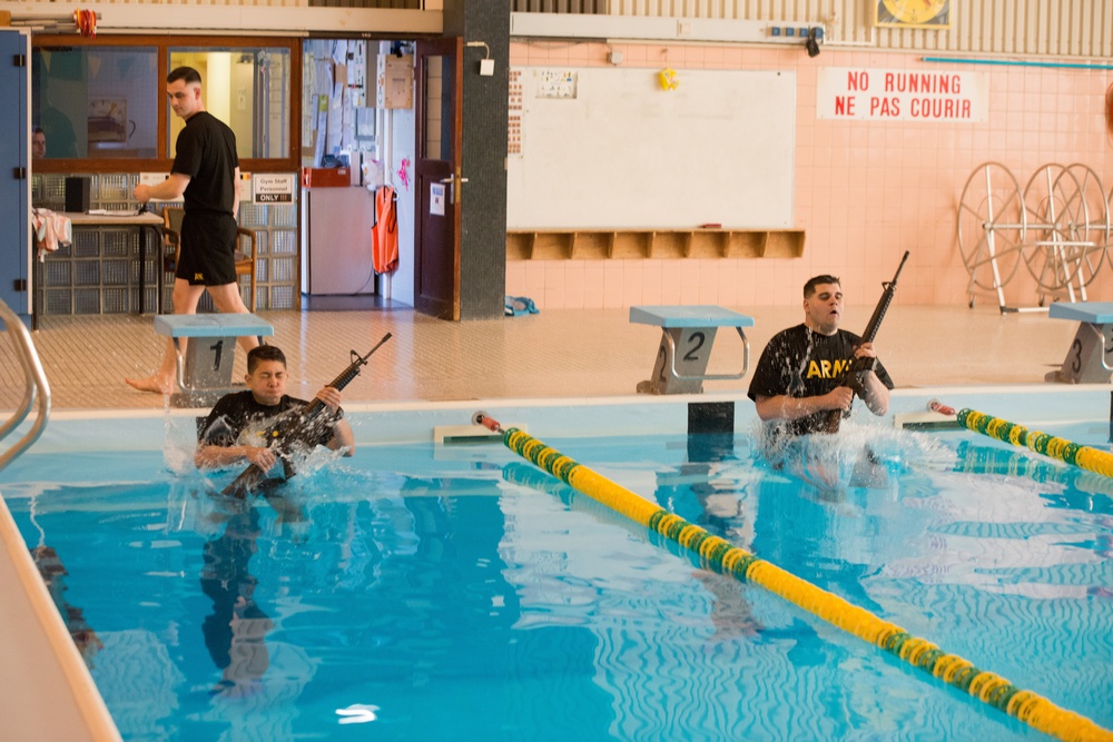 USAG Benelux Best Warrior Competition at Swimming Pool