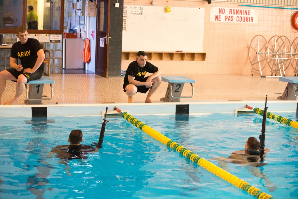 USAG Benelux Best Warrior Competition at Swimming Pool