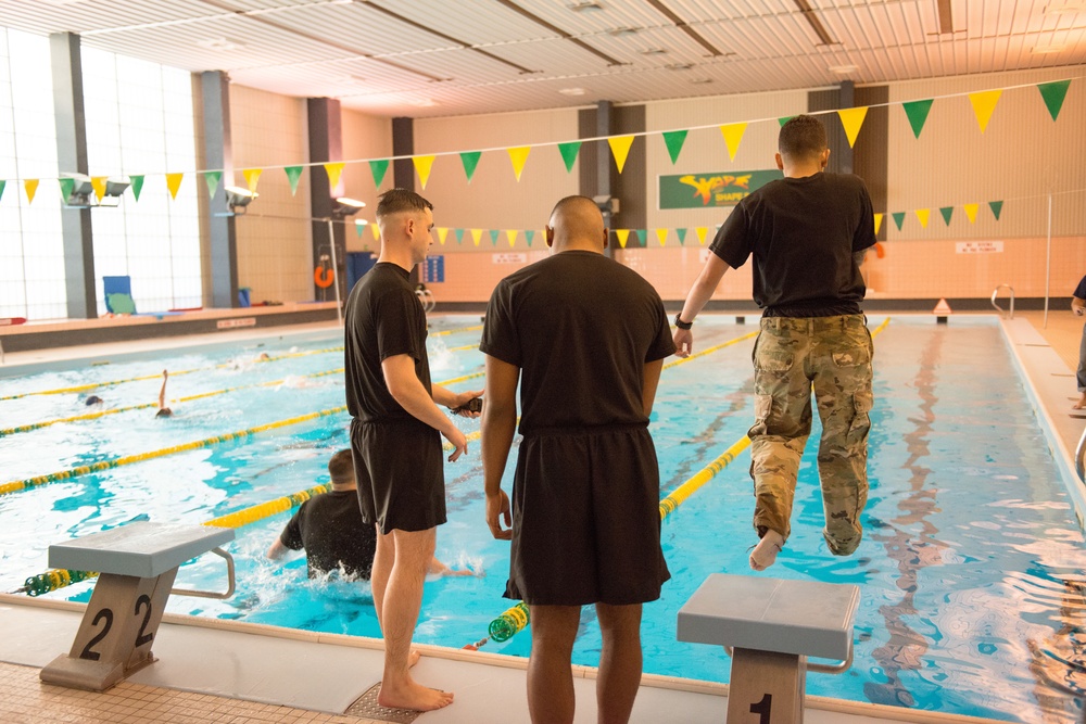 USAG Benelux Best Warrior Competition at Swimming Pool