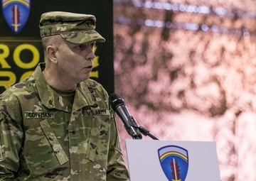 4ID transfers authority of Atlantic Resolve Mission Command Element to 1ID