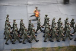 IWTC Corry Station Students March