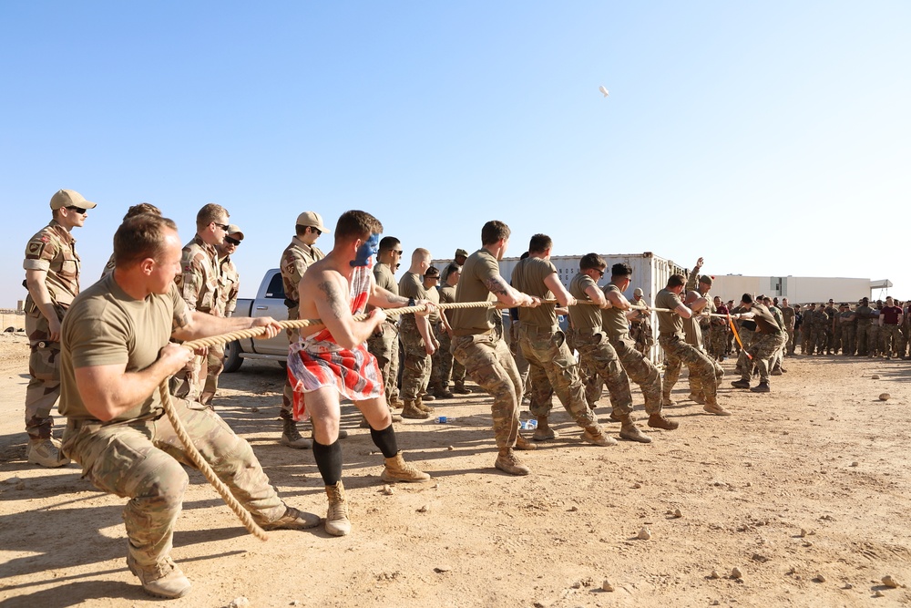 Highland Games Competition at Camp Al Asad