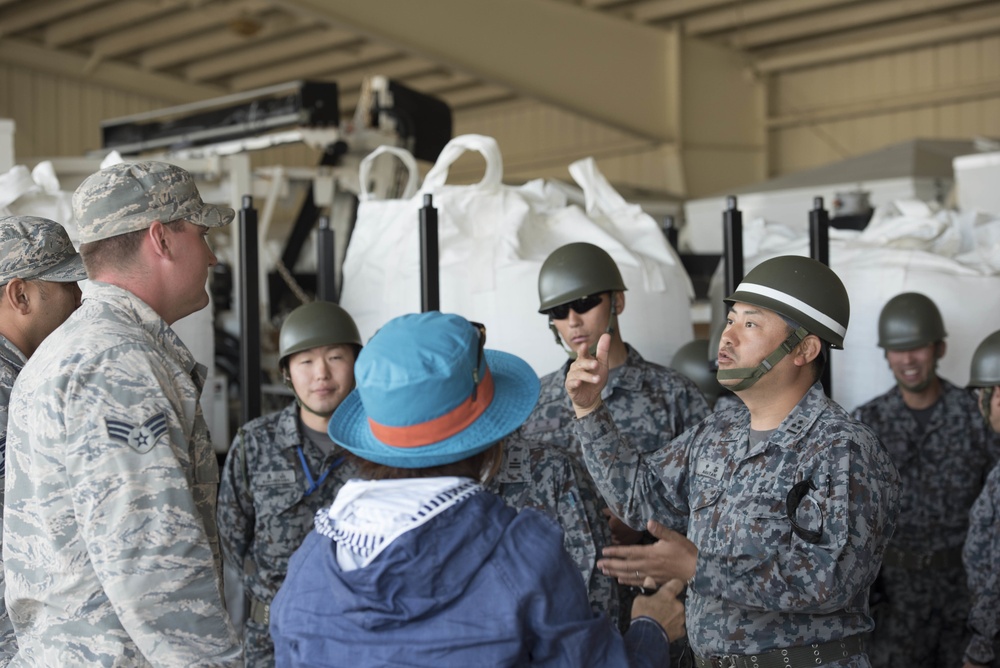 18th Civil Engineer Squadron trains Japan Air Self-Defense Force on airfield repair