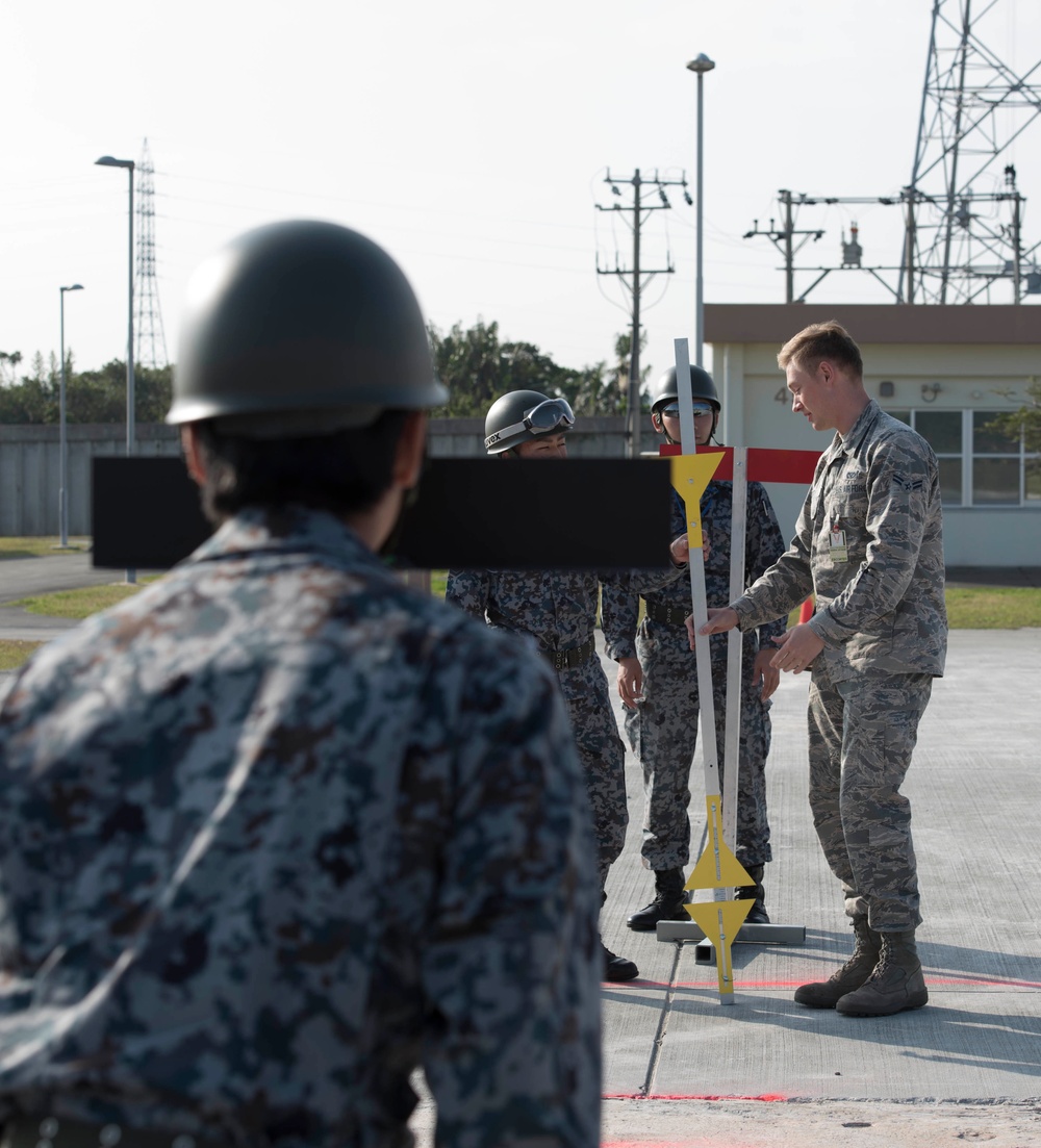 18th Civil Engineer Squadron trains Japan Air Self-Defense Force on airfield repair