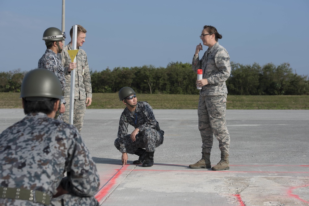 18th Civil Engineer Squadron trains Japan Air Self-Defense Force on airfield repair